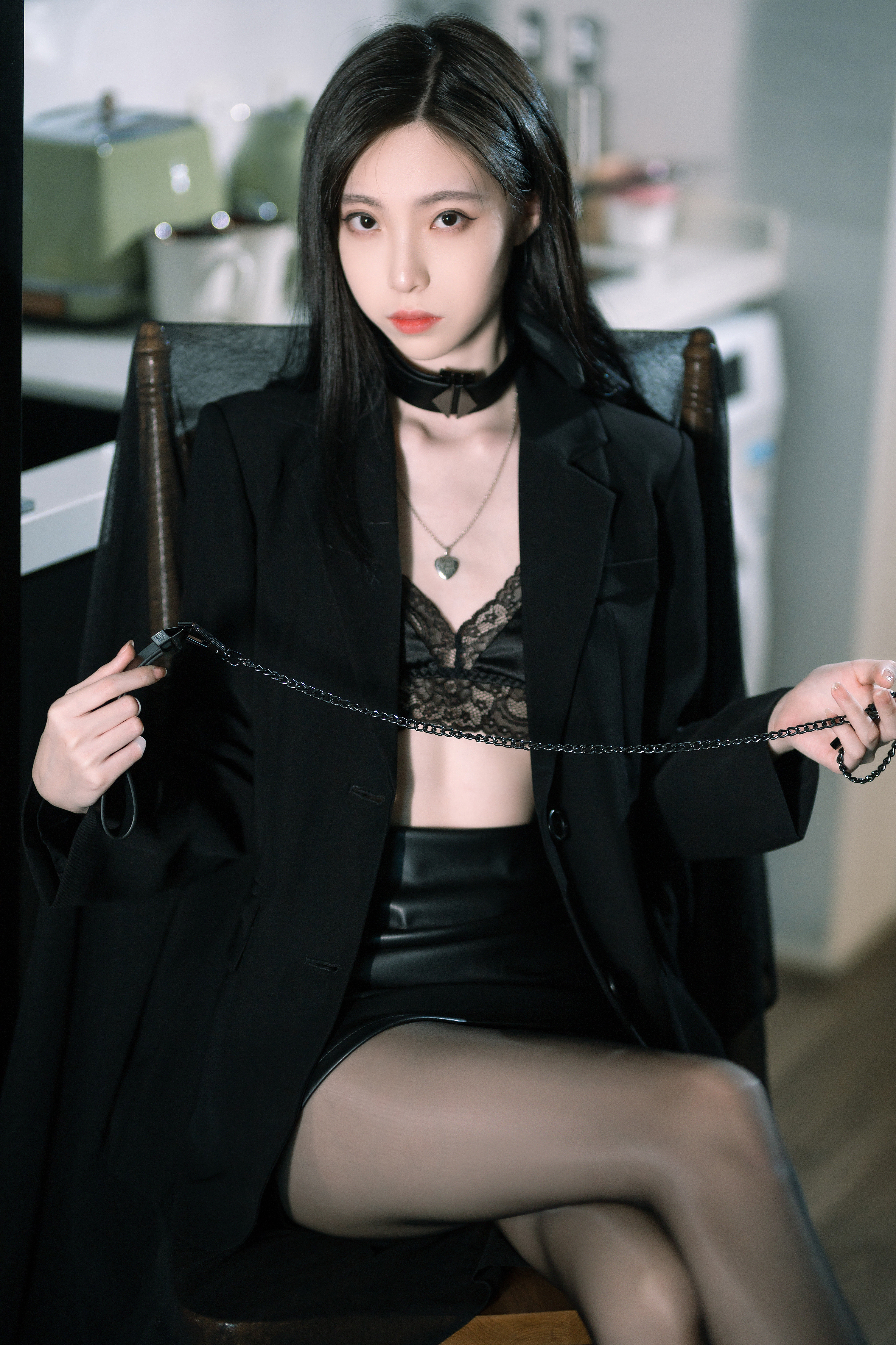 许岚LAN – NO.018 黑丝西装